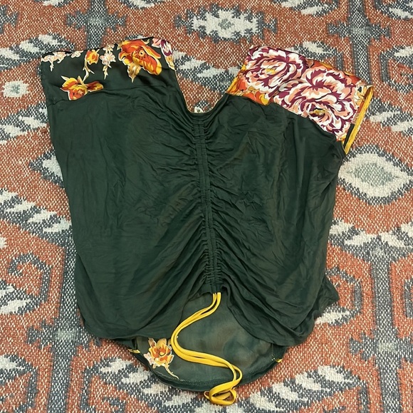 TINY × Anthropologie Evesham Floral Silky V Neck Cinched
Statement Back Top S - Picture 6 of 6